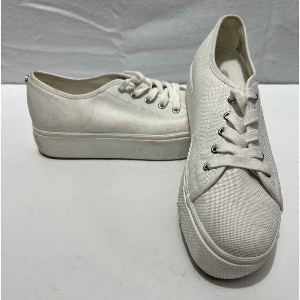 Steve Madden Elore White Women's Platform Sneakers Size 9.5 Med